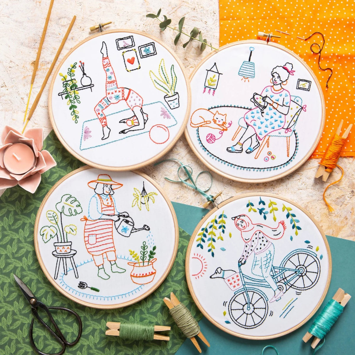 Hawthorn Handmade Grow Gardening Embroidery Kit for Beginners