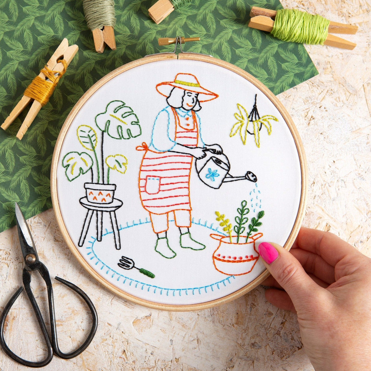 Hawthorn Handmade Grow Gardening Embroidery Kit for Beginners