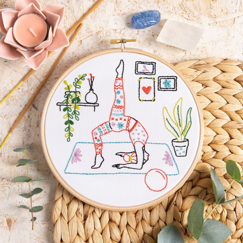 Hawthorn Handmade Stretch Yoga Embroidery Kit for Beginners