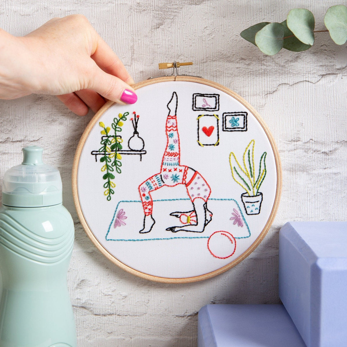 Hawthorn Handmade Stretch Yoga Embroidery Kit for Beginners