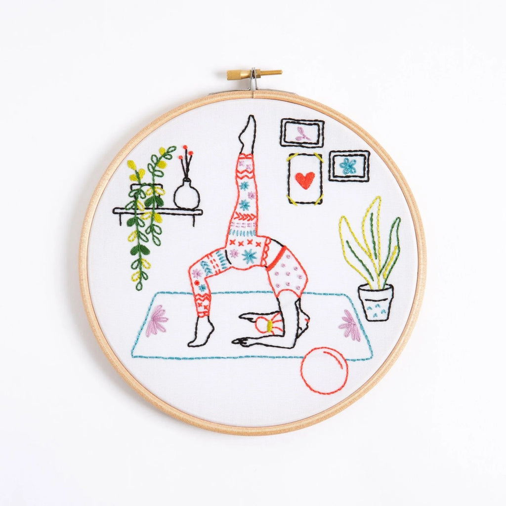 Hawthorn Handmade Stretch Yoga Embroidery Kit for Beginners