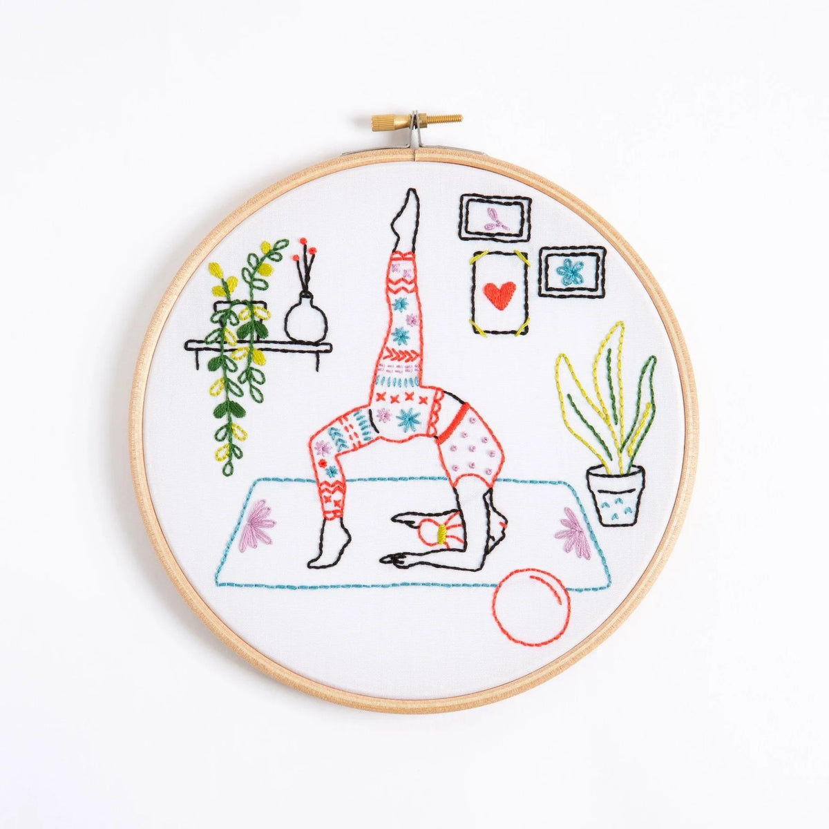 Hawthorn Handmade Stretch Yoga Embroidery Kit for Beginners