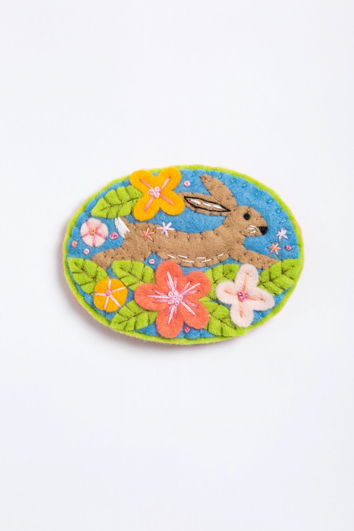 Hawthorn Handmade Hare Felt Craft Brooch Kit for Beginners