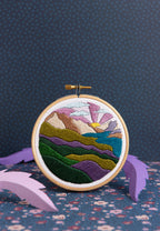 Hawthorn Handmade Highland Hike Landscape Mini Embroidery Kit for Beginners