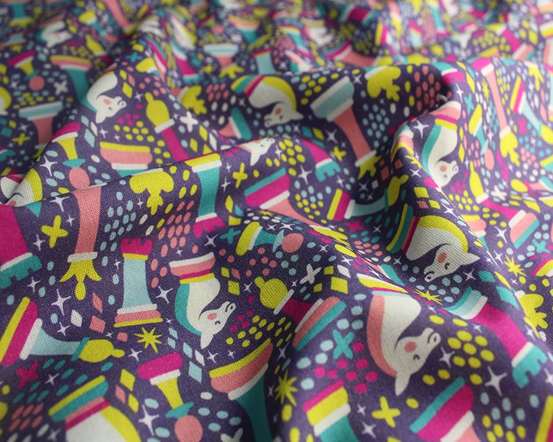 Little Johnny Queens Chess | Cotton Print