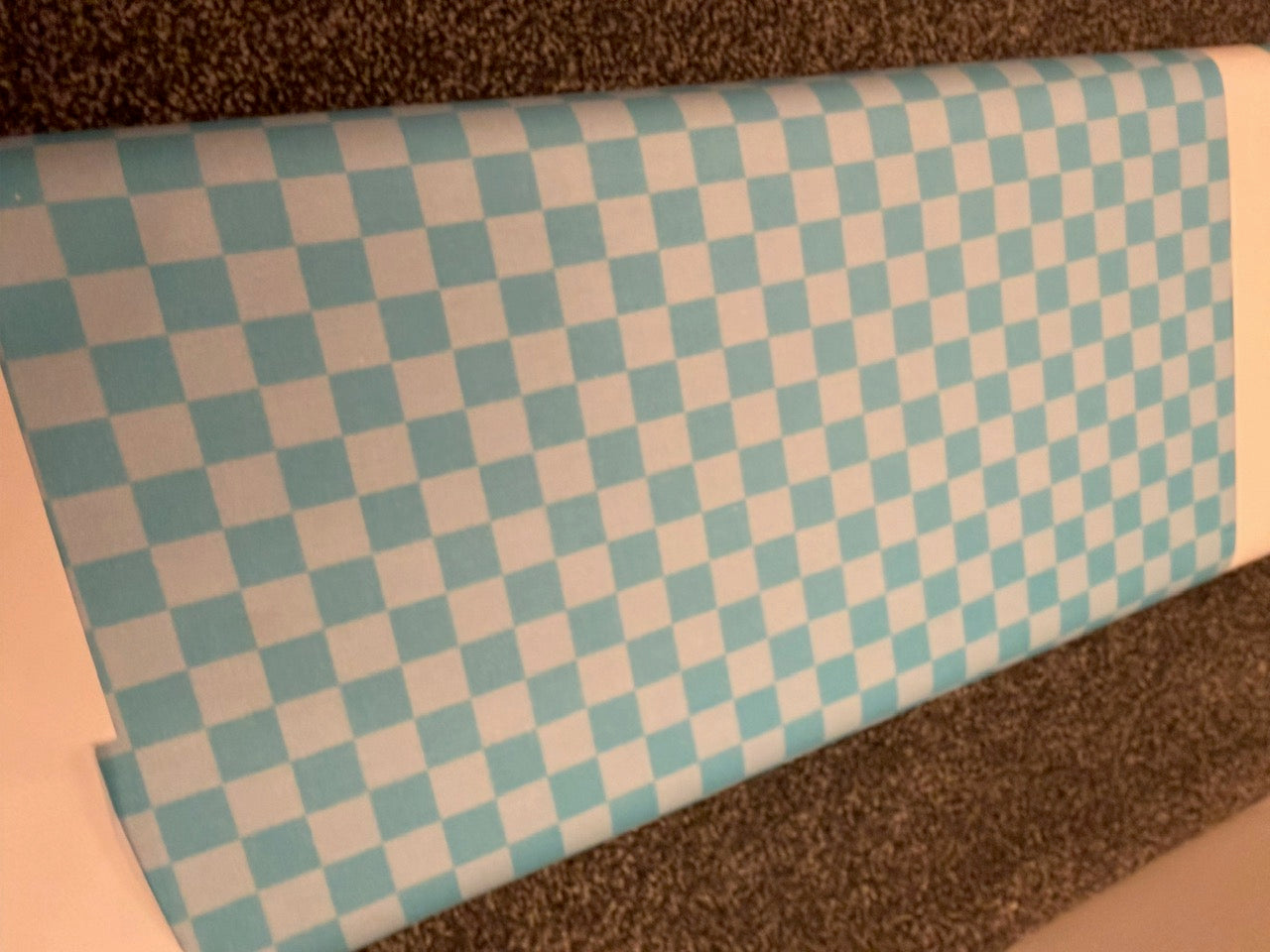Checkboard Blender Cotton | Sky Blue