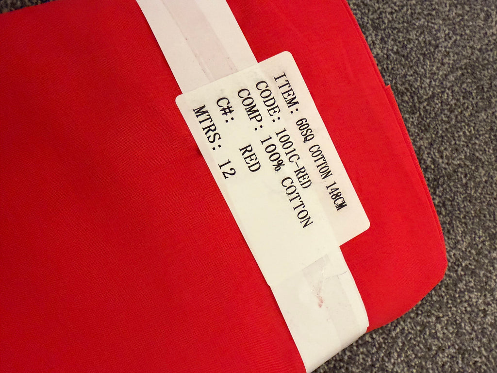 Plain 60SQ Cotton | Red
