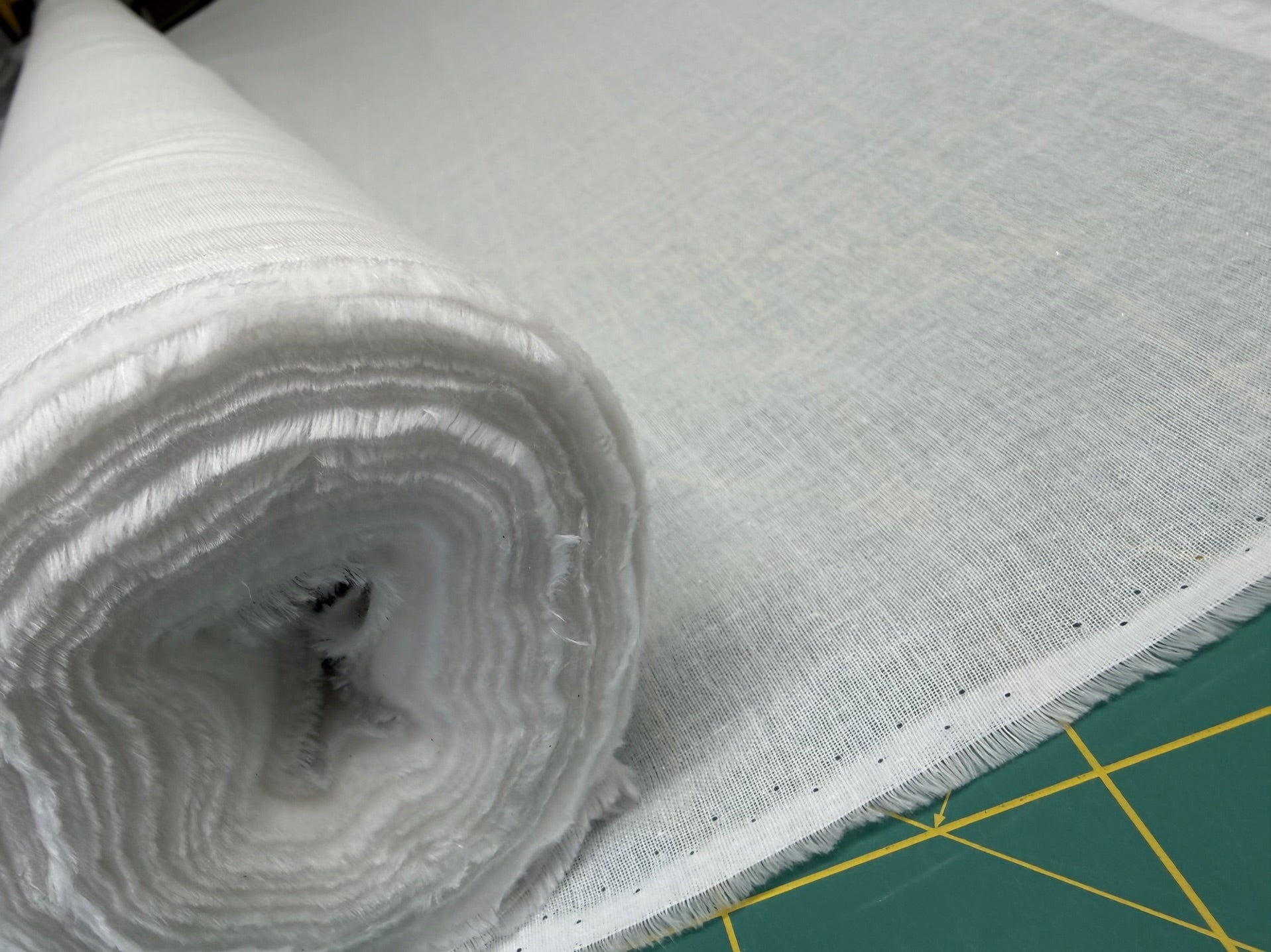 100% Cotton Woven Fusible Interfacing – White (Vlieseline G700 / Pellon SF101 Equivalent)
