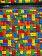 Little Johnny 3D Building Blocks | Cotton Digital Print