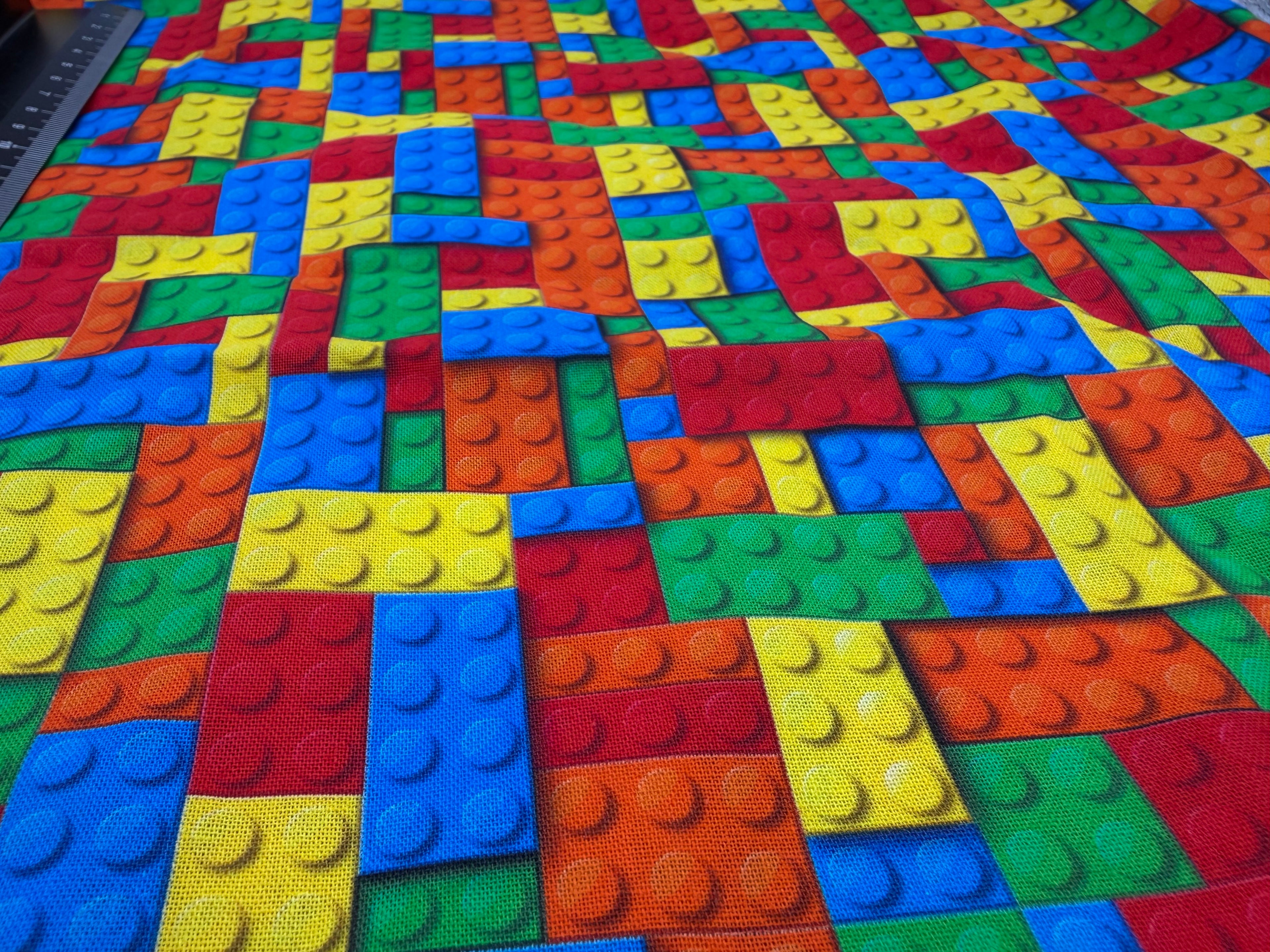 Little Johnny 3D Building Blocks | Cotton Digital Print