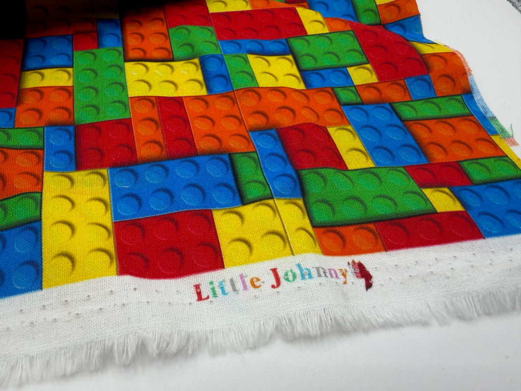 Little Johnny 3D Building Blocks | Cotton Digital Print