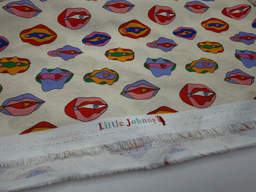 Little Johnny Vajayjay Fabric | Novelty Cotton Print