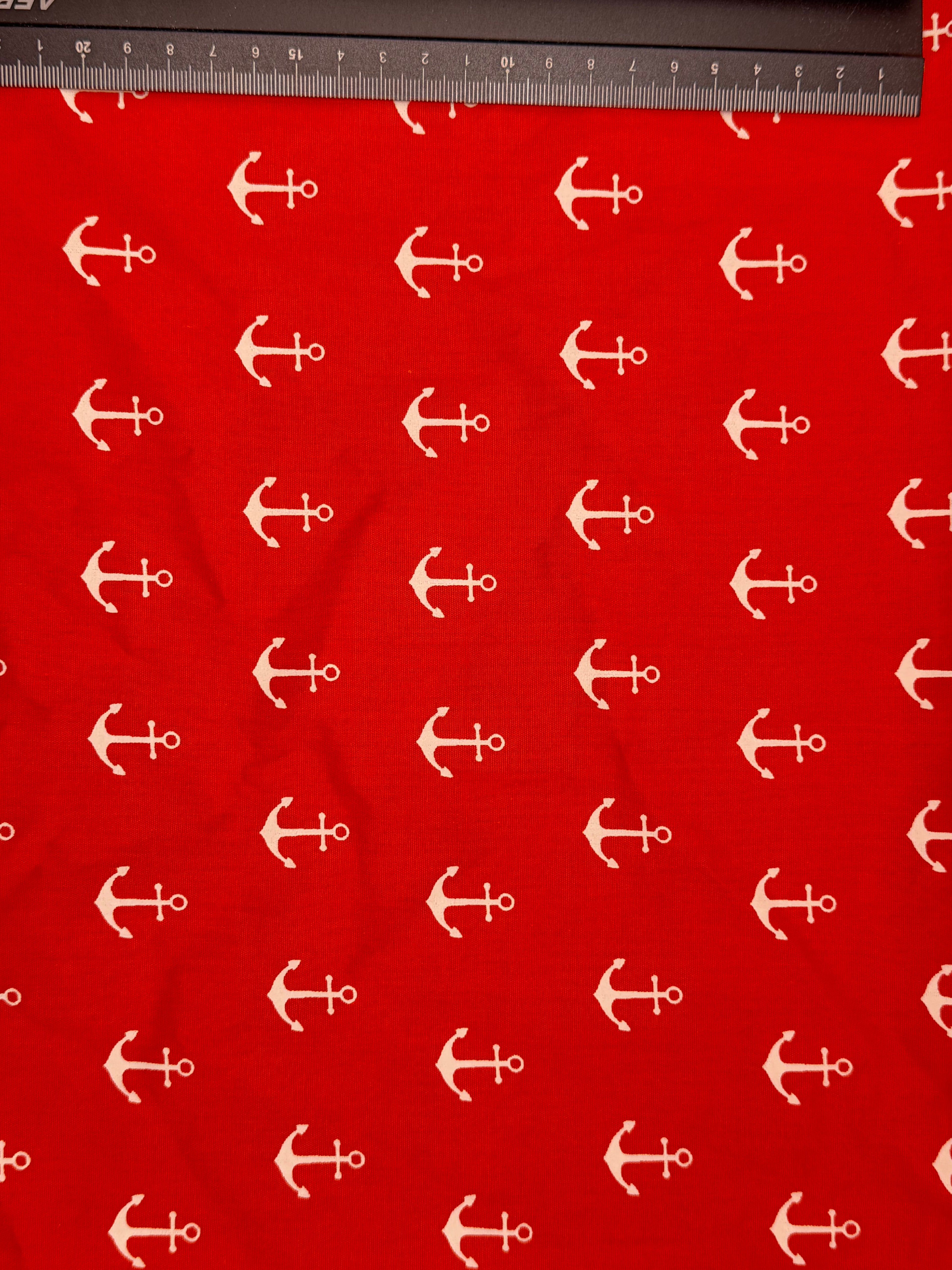 Poppy Europe - Red Anchor Party Printed Cotton