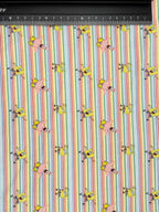 Little Johnny Sponge Bob Rainbow Stripe | Licensed Digital Print Cotton
