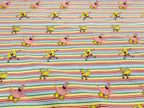 Little Johnny Sponge Bob Rainbow Stripe | Licensed Digital Print Cotton