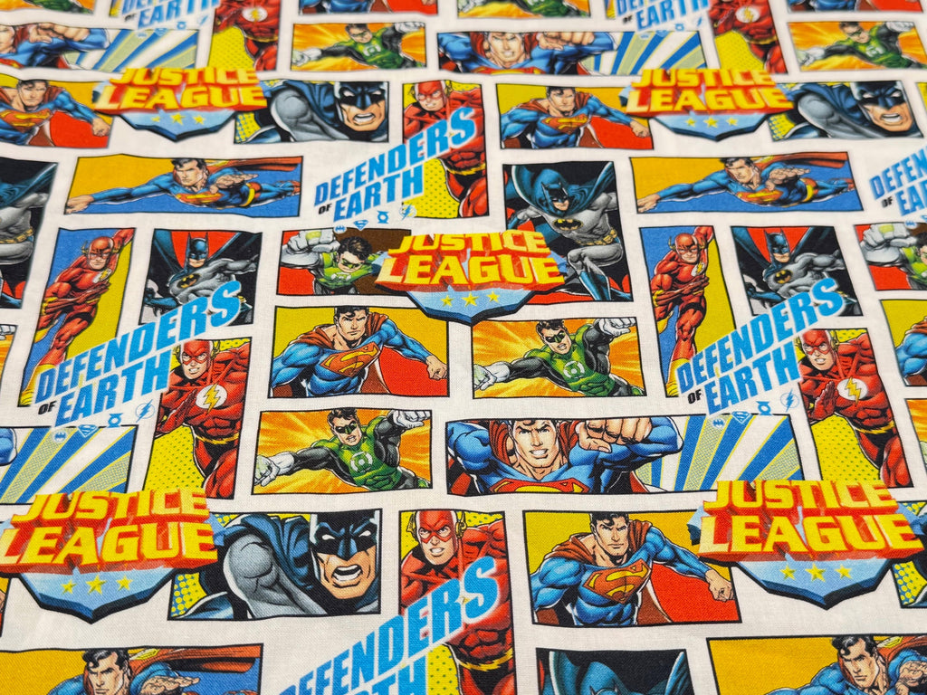 Little Johnny DC Justice League Defenders of Earth | Licensed Digital Print Cotton