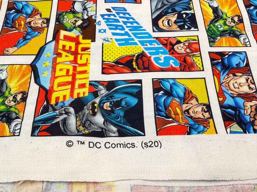 Little Johnny DC Justice League Defenders of Earth | Licensed Digital Print Cotton