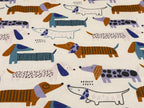 Dachshund Panama Digital Cotton Canvas