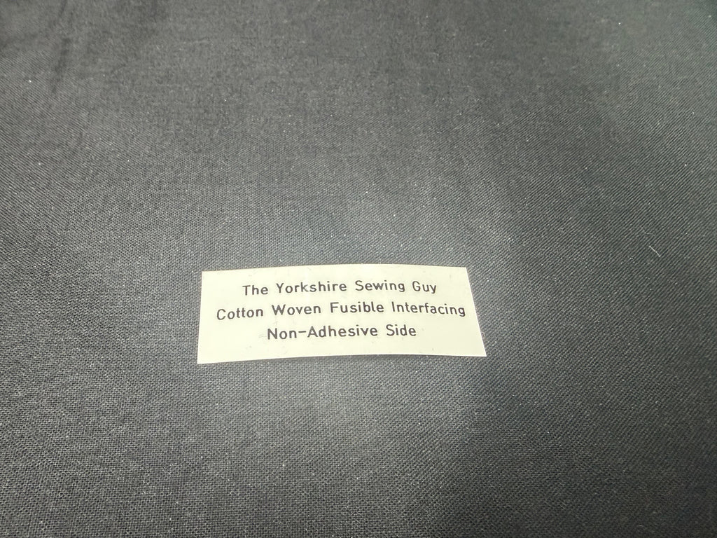 100% Cotton Woven Fusible Interfacing – Black (Vlieseline G700 / Pellon SF101 Equivalent)
