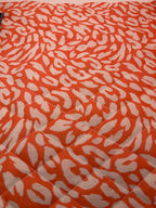 Cotton Pre Quilted Fabric - Coral Animal Print