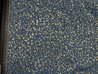 Denim Foiled Leopards Fabric