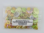 100g Assorted Buttons - Spring Selection