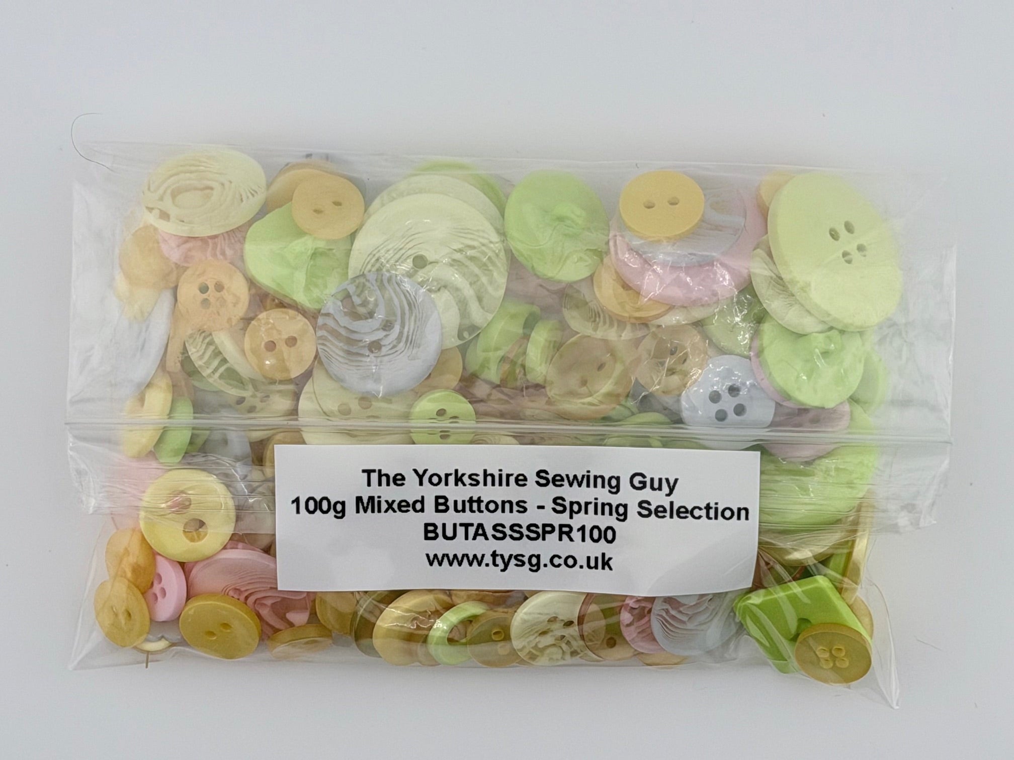 100g Assorted Buttons - Spring Selection