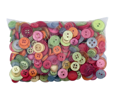 100g Assorted Buttons - Summer Selection