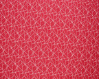 Geometric Origami Cotton Poplin | Red