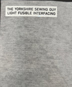 White Fusible Iron-On Interfacing – Light, Medium & Heavy Weight