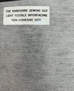 White Fusible Iron-On Interfacing – Light, Medium & Heavy Weight