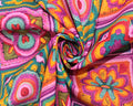 Little Johnny 3D Crochet Pink 100% Cotton Fabric