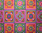 Little Johnny 3D Crochet Pink 100% Cotton Fabric