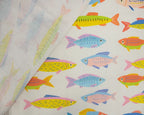 Little Johnny Go Fish 100% Cotton Fabric