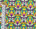 Little Johnny Digital Art Nouveau Multicolour 100% Cotton Fabric
