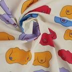 Little Johnny Female Dreams Cream 100% Cotton Fabric