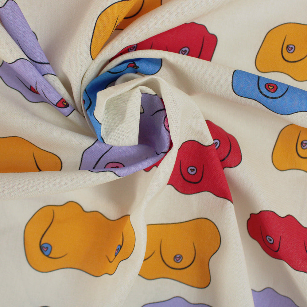 Little Johnny Female Dreams Cream 100% Cotton Fabric