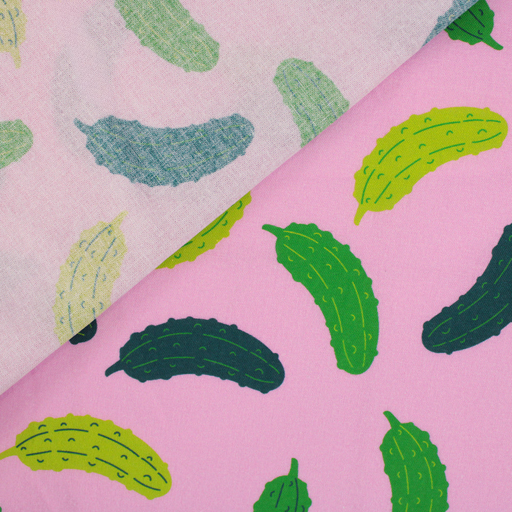 Little Johnny Pickle Paradise Pink 100% Cotton Fabric