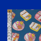 Little Johnny Bento Bliss Navy 100% Cotton Fabric