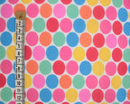 Little Johnny Dot Pop White Polycotton Fabric