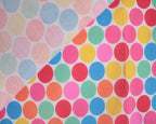 Little Johnny Dot Pop White Polycotton Fabric