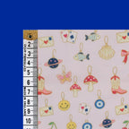 Little Johnny Lucky Charms Pink Polycotton Fabric