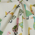 Little Johnny Wild Flock Cream Polycotton Fabric