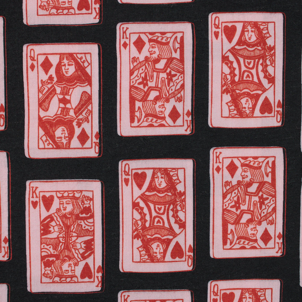 Little Johnny Royal Flush Midnight Polycotton Fabric