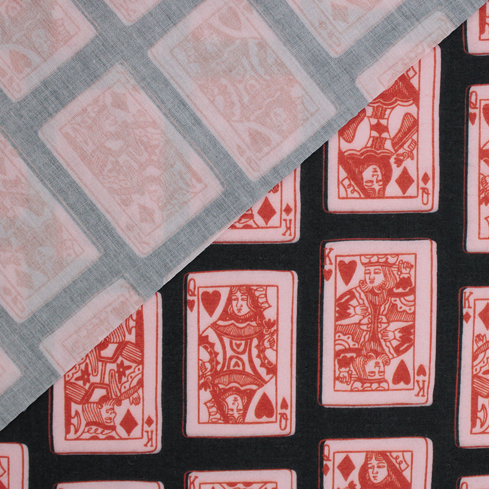Little Johnny Royal Flush Midnight Polycotton Fabric