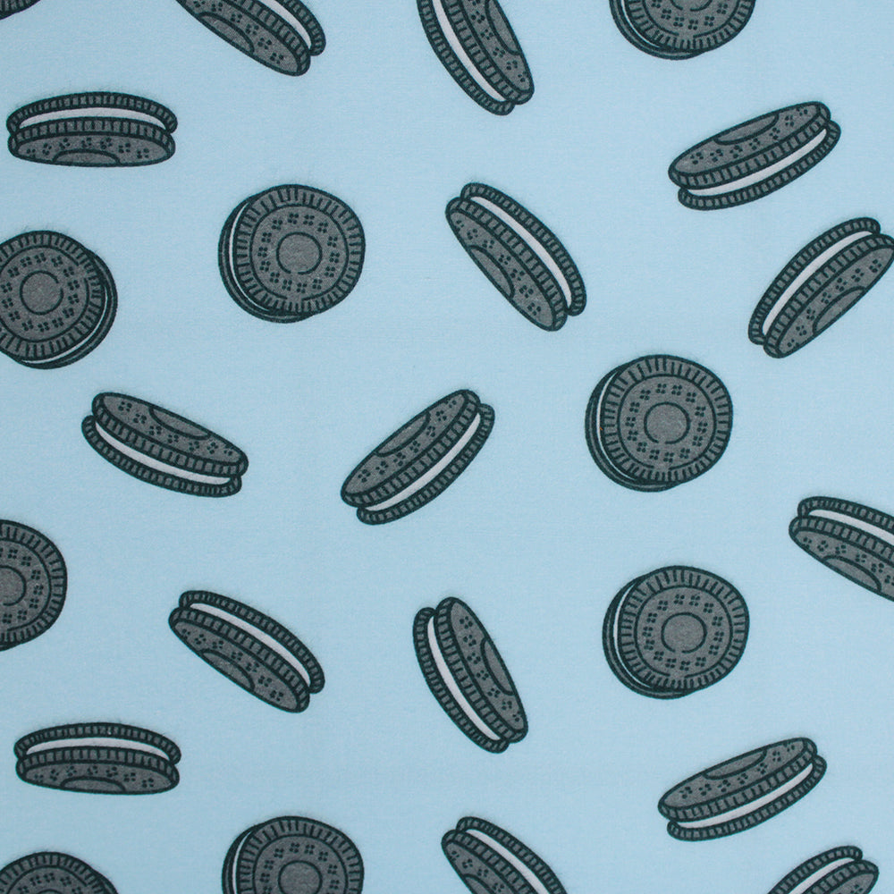 Little Johnny Cookie Dreams Blue Polycotton Fabric
