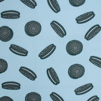 Little Johnny Cookie Dreams Blue Polycotton Fabric