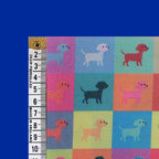 Little Johnny Puppy Pop Art Multicolour Polycotton Fabric