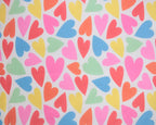 Little Johnny Love Pop White Polycotton Fabric