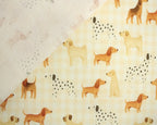 Mindy Dog Days Beige 100% Cotton Fabric